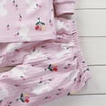 thumbnail image 4 of TOWED22 Infant Baby Girls Clothes Toddler Long Sleeve Crewneck Sweatshirts Jogger Pants 2Pcs Fall Winter Outfits Size:12-18 M,Color:Pink, 4 of 6