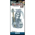 thumbnail image 2 of Tinsley Transfers The Reaper 8 Ball Temporary Tattoo Biker Halloween FX Makeup, 2 of 2