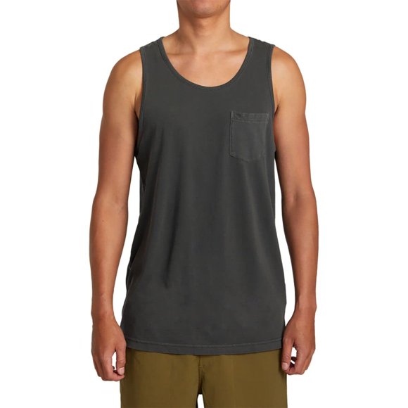 RVCA Men's PTC Pigment Tank Top Pirate Black 1