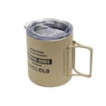 thumbnail image 3 of Taza de camping de metal aislada al vacío Colamx con tapa y asa plegable Caqui 320 ml, 3 of 8