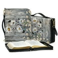 thumbnail image 3 of ZUXONGSY Daisy Floral Butterfly Wood Print Bible Cover for Women PU Leather Bible Case with Handle Lightweight Bible Carrying Case with Pen Holder Large Church Bag for Study and Daily Commuter, L, 3 of 7