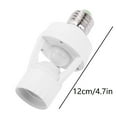thumbnail image 3 of Mikease Lightning Deals!360° Infrared PIR Induction Motion Sensor LED Light Bulb Holder E27 Sensor Detection Lamp Socket AC110220V, 3 of 5