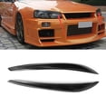 thumbnail image 1 of Dry Carbon Fiber Headlight Eyebrow Eyelids Fit for  Skyline R34 GTR 99-02, 1 of 7