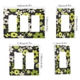 thumbnail image 2 of Yayeee Rocker Switch Wall Plate 1-Gang 4.6"x2.9" Home Decorative Outlet Cover, Green Flower Pattern, 2 of 6