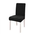 thumbnail image 1 of Amdohai Simple Chair Cover Seat and Rest In One Half Package M Chair Protective Cover Polar Fleece Material Elastic Striped Grid for Dining Hotel Home Use, 1 of 8