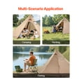 thumbnail image 6 of 4 Person Portable Winter Hot Tent Tipi with Stove Jack, Waterproof 4 Season Lightweight Shelter for Camping Hiking Fishing Backpacking, M Size YXY, 6 of 9
