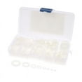 thumbnail image 6 of 500Pcs/Box M2 M2.5 M3 M4 M5 M6 M8 M10 White Plastic Nylon Washer Flat Spacer Washer Seals Gasket Kit, 6 of 19
