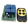 thumbnail image 3 of 1 PC DC12V Interruptor De Inalámbrico De 4 Canales Con Control Remoto De 4 Botones 433MHz Sunnimix Módulo de interruptor de control de relé, 3 of 7