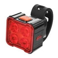 thumbnail image 4 of Siruishop 2x Light USB Rechargeable Taillight Super Bright Bike Headlight 4 Lamp Beads Red Light, 4 of 8