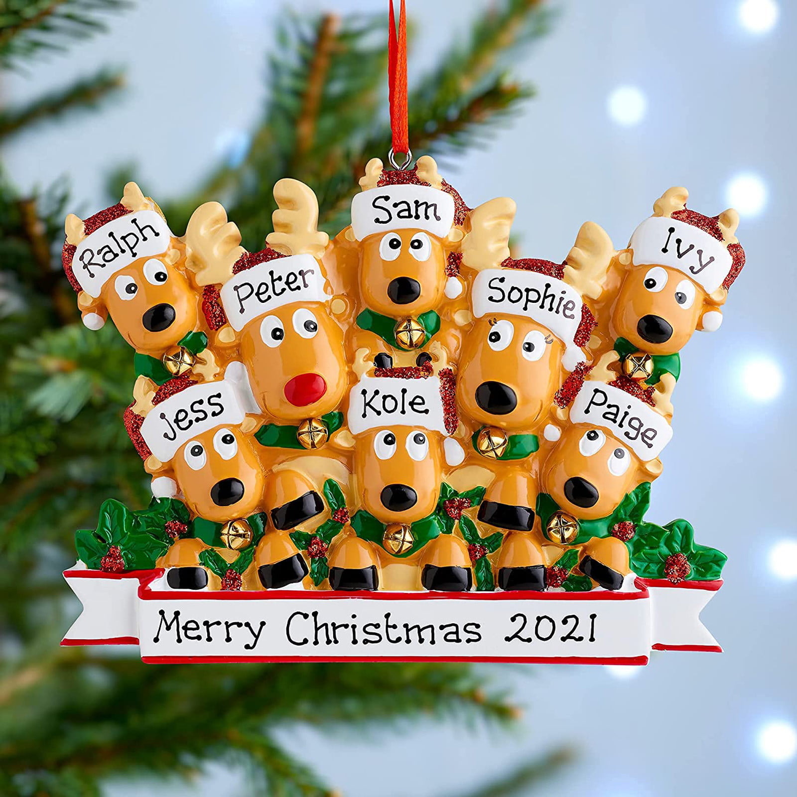 Personalised Photo Bauble Christmas Tree Decoration Image Family Friends Xmas 