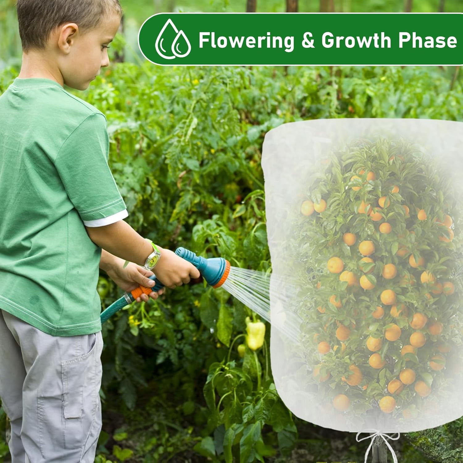 4 Pcs Garden Plant Fruit Tree Bird Netting Protection Blueberry Bushes Netting Covers Bags with Drawstring, 4 x 4.6 ft Shrubs Bush Tomato Strawberry Berry Barrier Mesh Cover Net Protector