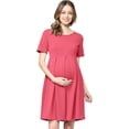 thumbnail image 1 of SURJDE Robe de Maternité Formelle pour Femme avec Plis à l'Avant et à l'Arrière, 1 of 6