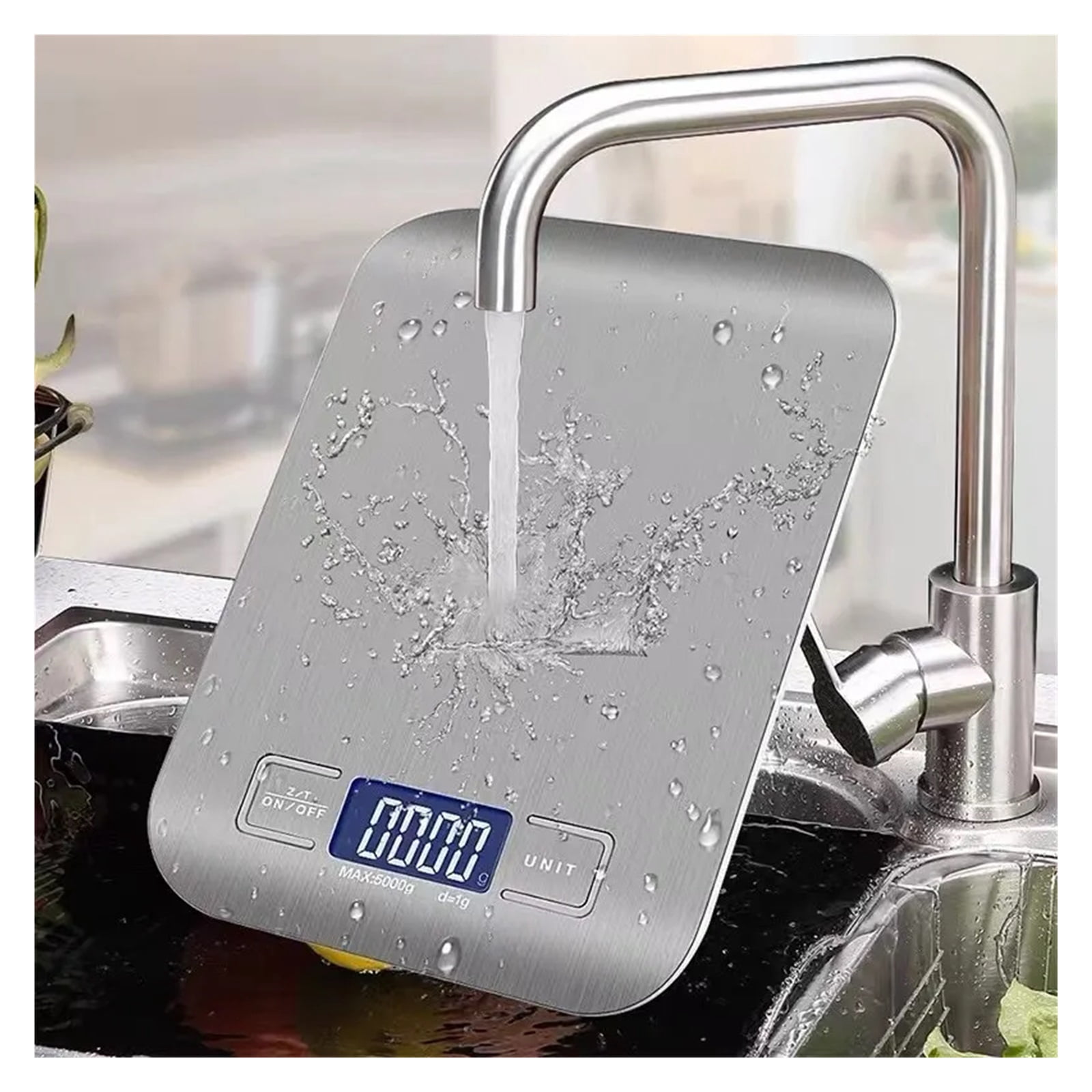 10KG Kitchen Scales Stainless Steel Weighing For Food Diet Postal Balance Measuring LCD Precision Electronic