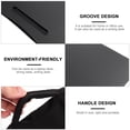thumbnail image 3 of OULII Back to School Rectangular Bed Table Tray Computer Desk Black Plastic for Couch Use 1Pack, 3 of 4