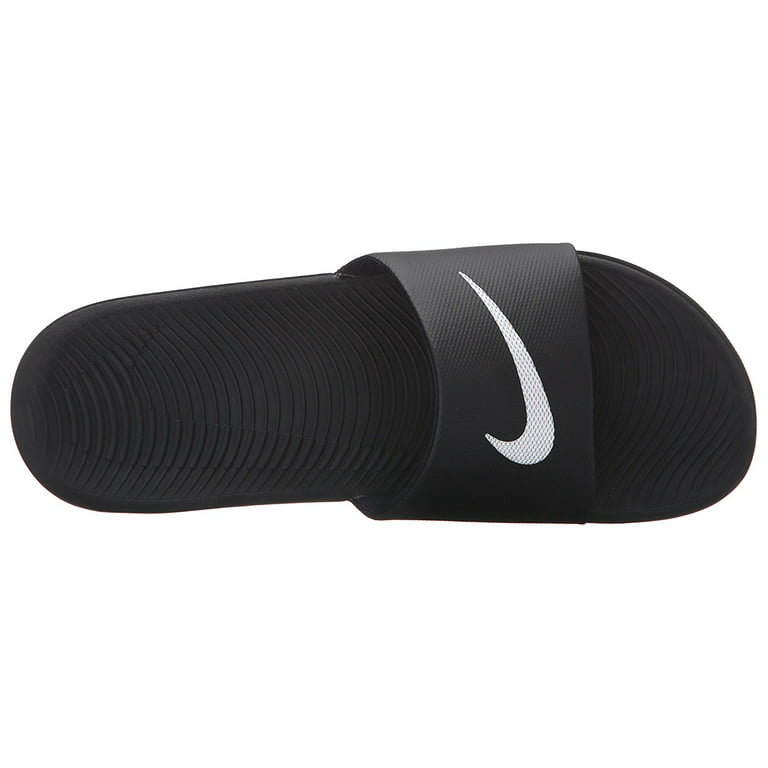 Nike Men's Kawa Slide Athletic Sandal, Black/White, Size 13.0