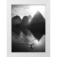thumbnail image 1 of Massetti, Fabrizio 24x32 White Modern Wood Framed Museum Art Print Titled - Fisherman at Sunrise, 1 of 4