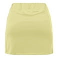 thumbnail image 4 of uublik Girls's Skirt Yellow Tennis Skirts Golf Skort Athletic Dance Running School Sport Skirts with Shorts Size 2T-12, 4 of 5