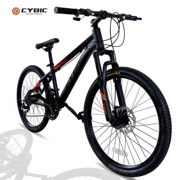 Cybic Mountain Bike 26 inch, 21-Speed Adult MTB with Aluminum Frame, Front Suspension and Disc Brakes bicycle, for Men & Women