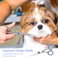 thumbnail image 4 of Professional Pet Grooming Scissors Kit, Safety Round Tip Stainless Steel Scissors & Comb for Dogs Cats, 4 of 7