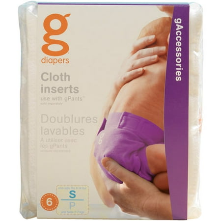 gDiapers Cloth Inserts - 6pk (Choose Your Size)
