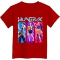 thumbnail image 4 of K pop Demon Chandail pour Filles, T-Shirt Graphique Mignon avec Dessin Animé, T-Shirt Tendance et Drôle, Chandail pour Enfants, Hauts Roses, Manches Courtes, Col Ras du Cou, 4 of 4