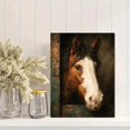 thumbnail image 2 of Antique Moody Equestrian Canvas Wall Art, Rustic Horse Oil Painting Print, Farmhouse Decor, 2 of 8