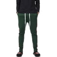 thumbnail image 2 of Ma Croix Mens Stripe Track Pants Skinny Fit Stretch Casual Elastic Athletic Training Slim Joggers, 2 of 5