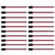thumbnail image 2 of 20 piezas t10 w5w extensión de conector de bombilla de soporte de enchufe de goma suave pláshico cobre para cochetas bicicletas barcos scooters remolones negros + rojo, 2 of 7