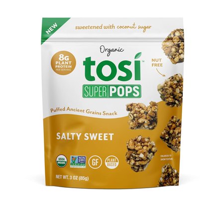 Salty Sweet Supers, Plant Based, Gluten-Free Crunchy Snacks, Vegan, Organic, Nut-Free, Allergen-Friendly, Nutrient-Dense, able, Light and Crispy Snack, 8G Protein, 180 Calories, 4-Pack