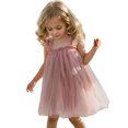 thumbnail image 2 of XinLfly Toddler Girls Clothes Slip Dress Summer Fashion Dress Princess Dress Casual Solid Color Dress Tutu Mesh Skirt Outwear,Pink,3-4T, 2 of 6