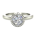 thumbnail image 5 of 0.71 Carat Simple Vintage Engagement Ring 14K White Gold, 5 of 6