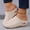 🔥 Beige, variant on Msgweeeg Womens Sandals Comfortable Womans Shoes Women's Casual Stylish Versatile Solid Color Closed Toe Trendy Sandals with Wedge Heels for Summer & Beach