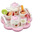 thumbnail image 1 of Children‘s Toy Girl Play House Simulation Pink Tea Set Wooden Baby Early Education Educational Kitchen Tableware Gift, 1 of 5