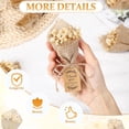 thumbnail image 3 of 24 Pcs Mini Magnet Dried Flower Bouquets Baby Shower Favors for Guests Rustic Babys Breath Bridal Shower Wedding Baptism Favors with Thank You Cards Return Gifts Wedding Souvenir(White), 3 of 6