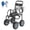 250FT-Regular Tires, variant on Garden Hose Reel Cart with Wheels, Hold Up to 300 ft of 5/8’’ Hose, Heavy Duty Water Hose Reel with Storage Basket, 4 Large Pneumatic Tires, Mobile Outdoor Hose Storage for Garden, Yard, Farm