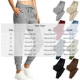 thumbnail image 3 of Stamzod Womens Joggers with Pockets Elastic Waist Athletic Sweatpants Casual Jogging Workout Yoga Pants Black D XL, 3 of 9