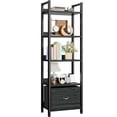 thumbnail image 1 of Estante Bookshelf Furologee de 5 niveles con cajón para cocina y panadería, negro, 1 of 8
