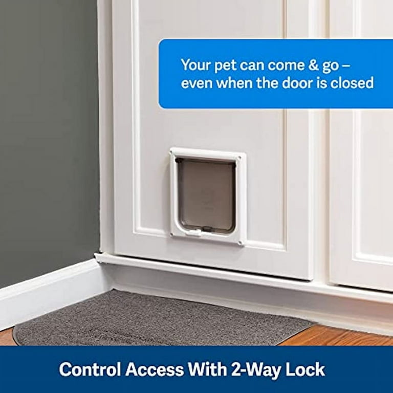 Interior door with 2025 dog door built in