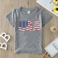 thumbnail image 5 of Kogui Boys American Flag Shirt 4th of July Shirt for Kids Boys USA Flag Shirt Toddler Boys Patriotic Shirt Baby Top T-Shirt (Grey,2 Years), 5 of 6
