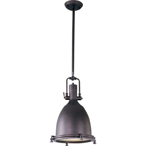25104FTBZ Maxim Lighting Hi-Bay-One Light Adjustable Pendant in Modern style-14.25 Inches wide by 23.5 inches high-Bronze Finish