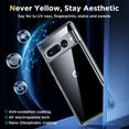 thumbnail image 4 of Transparent Case for Google Pixel 7 Pro Clear Case, [Yellow Resistant] Hard Back Cover Soft Silicone, Shockproof Slim Case for Google Pixel 7 Pro, 4 of 6