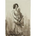 thumbnail image 2 of Théophile Alexandre Steinlen 11x14 Gold Ornate Wood Frame and Double Matted Museum Art Print Titled - The Bread Carrier (Fourth Quarter 19th Century or First Quarter 20th Century), 2 of 4
