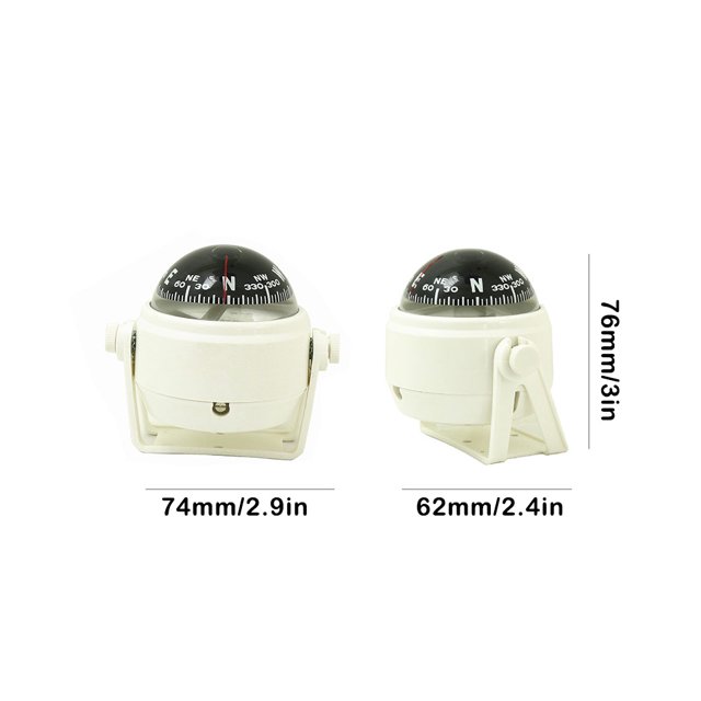 Marine Navigation Tool Ball 360 Lodestone Degree Rotation Orientation Declination Adjustment Pointing Guide Sailing Driving Outdoor Travel