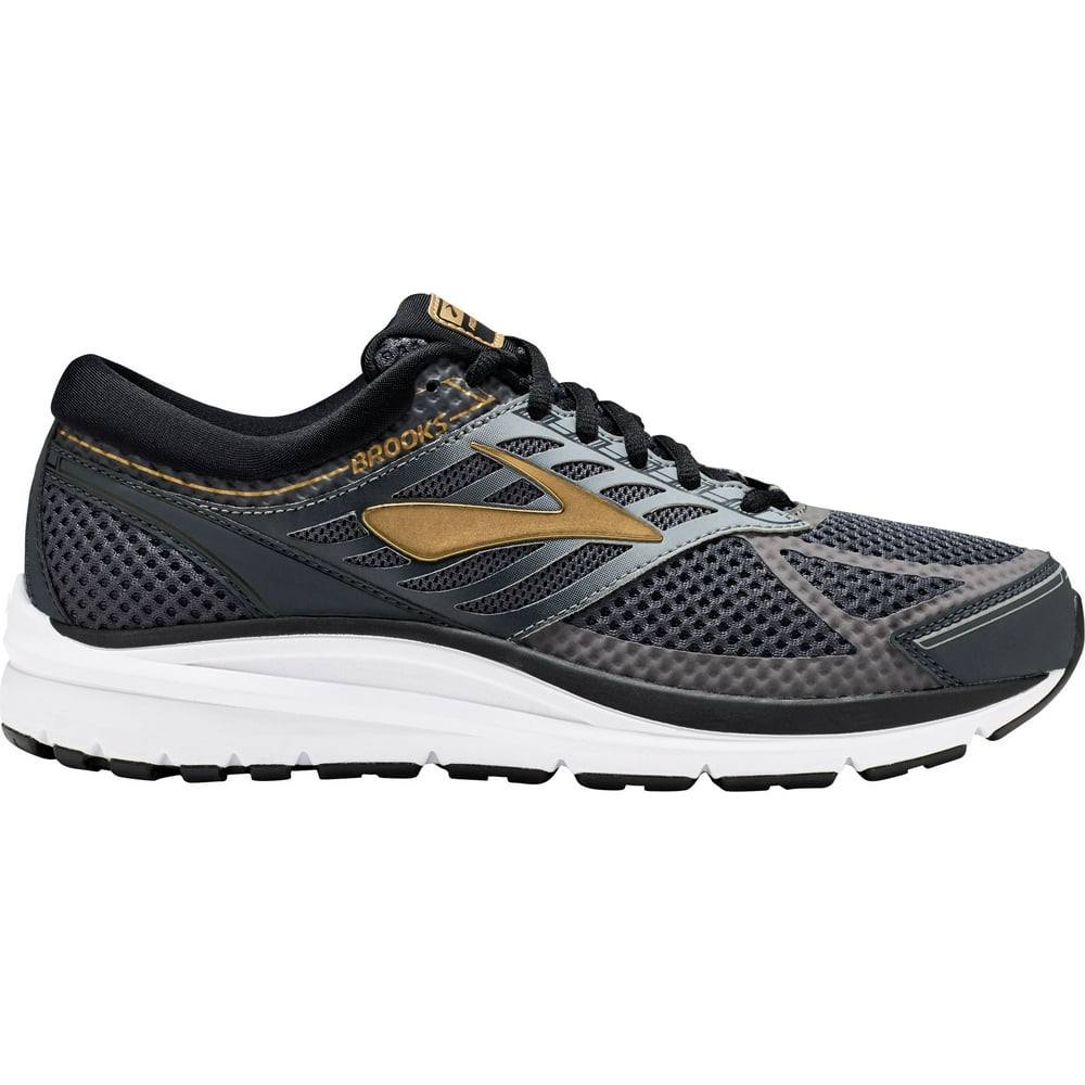 Brooks brooks men's addiction 13 black/ebony/metallic gold 8 b us