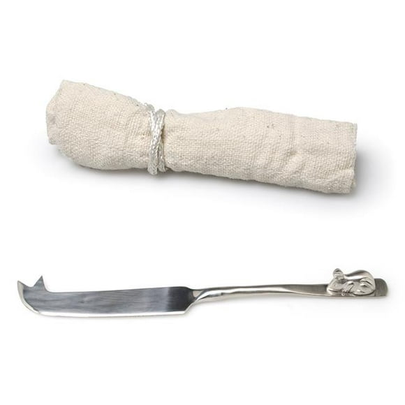 Abbott Collection AB-36-SQUEAK-KNIFE 8 in. Cheese Knife with Mouse