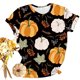thumbnail image 1 of Fiudx Ofertas Flash Del Día Camiseta Casual de Manga Corta con Estampado Navideño para Mujer, 1 of 4