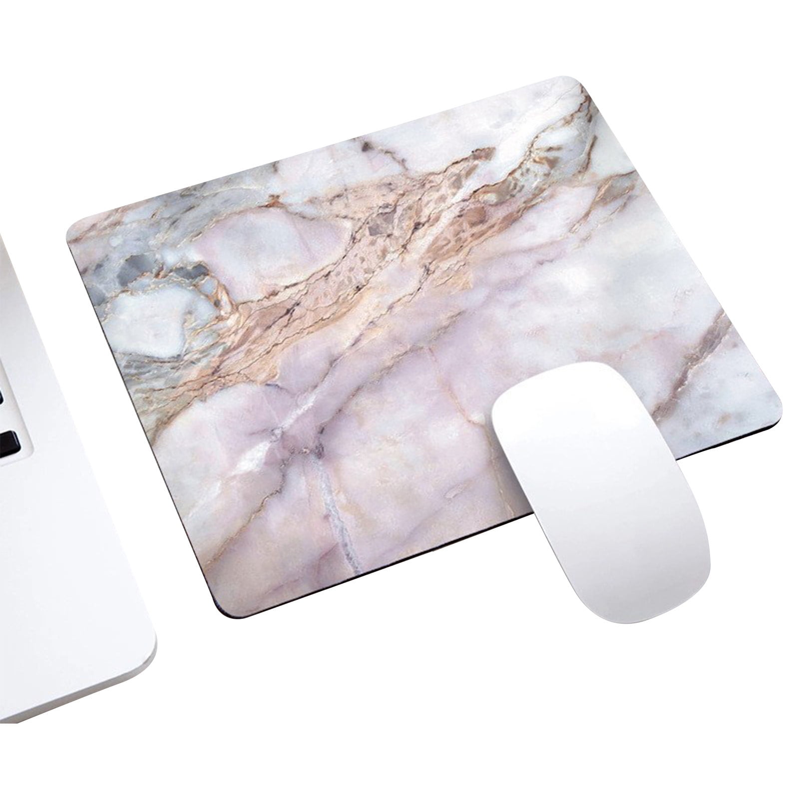 Mouse Pad Gaming Mouse Pad Marble Round Mouse Pad， Square Waterproof
