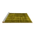thumbnail image 2 of Ahgly Company Machine Washable Indoor Rectangle Abstract Yellow Contemporary Area Rugs, 2' x 3', 2 of 4