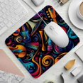 thumbnail image 2 of Musical instruments 8.3x9.8 Inch Square Gaming Mouse Pad with Non-Slip Rubber Bottom, Printed Desk Mat for Office and Gaming, 2 of 6