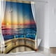 thumbnail image 5 of Cortina de ducha de 180x180 cm con agujeros, impermeable, con estampado digital. Oceano, 5 of 7